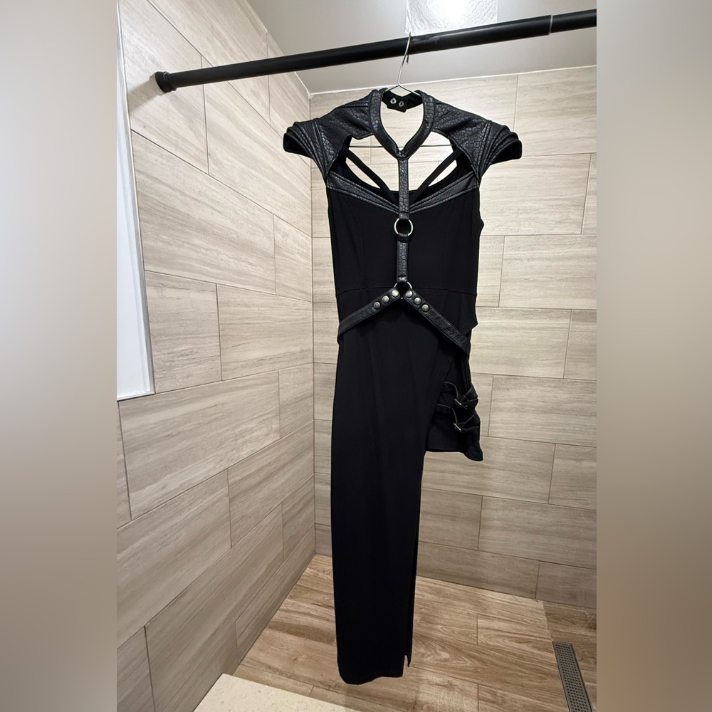 Punk Rave Black Dress L more like a S/M